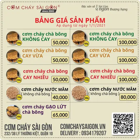 Cơm Cháy Số 1 Sài Gòn: Top Địa Chỉ Ngon Nhất, Tiêu Chí Chọn Mua Và Cách Đặt Hàng