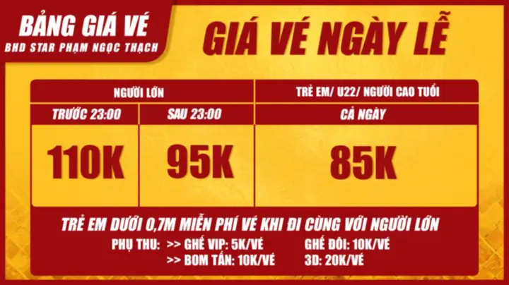 Giá Vé Bhd Star Vincom Phạm Ngọc Thạch: Mức Giá, Ưu Đãi & Cách Mua Vé Rẻ Nhất