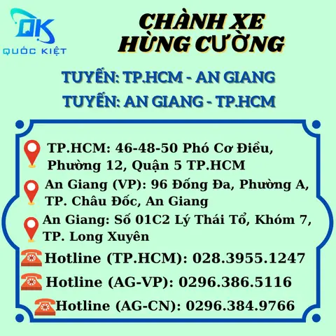 Địa Chỉ, Số Điện Thoại Và Lịch Trình Đặt Vé Nhà Xe Hùng Cường Tp Hcm