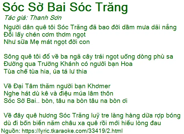 Tải Karaoke Sóc Sờ Bai Sóc Trăng: Link, Lời Bài Hát Và Hướng Dẫn Sử Dụng