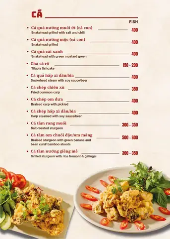 Thực Đơn Quán Bia Thu Hằng: Menu Chi Tiết, Giá Cả & Gợi Ý Đặt Bàn