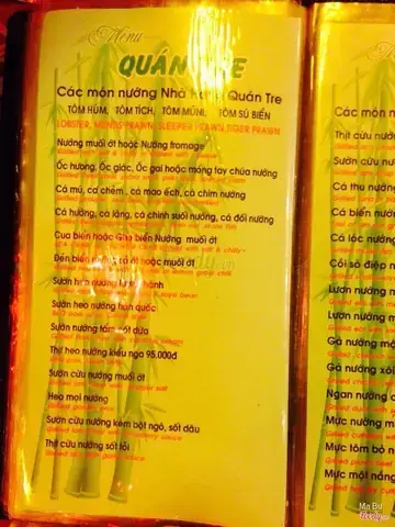 Thực Đơn Quán Tre Vũng Tàu: Đầy Đủ Món Hải Sản, Giá Cả & Gợi Ý Món Ngon