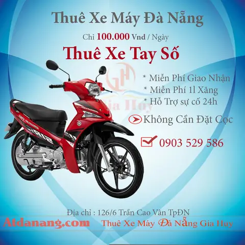 Thuê Xe Máy Đà Nẵng Gia Huy: Giá Rẻ, Không Cần Cọc, Giao Tận Nơi