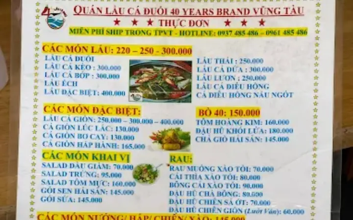 Đánh Giá Chi Tiết Quán Lẩu Cá Đuối 40 Trương Công Định – Địa Chỉ, Thực Đơn, Giá Và Mẹo Thưởng Thức Tại Vũng Tàu