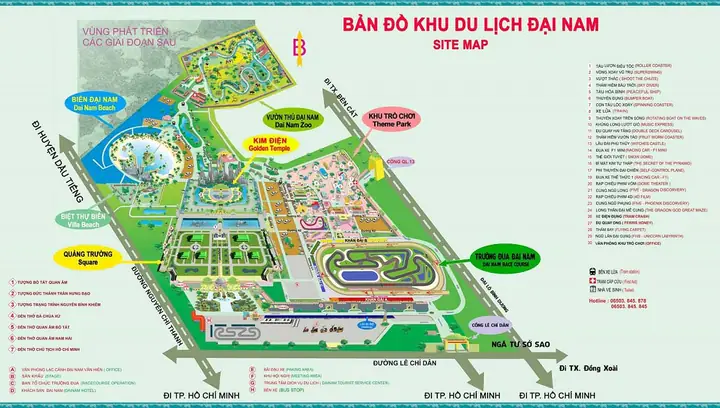 Bản Đồ Khu Du Lịch Đại Nam: Hướng Dẫn Chi Tiết Vị Trí Các Khu Vực, Cách Sử Dụng Và Mẹo Di Chuyển Thuận Lợi