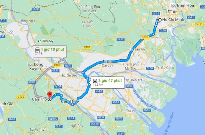 Cập Nhật Khoảng Cách Từ Bến Xe Cần Thơ Đến Sân Bay Cần Thơ Và Lộ Trình Di Chuyển Cho Hành Khách
