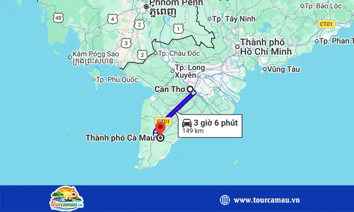 Từ Bình Dương Đi Cà Mau Bao Nhiêu Km? Cập Nhật Khoảng Cách Và Tuyến Đường Phổ Biến