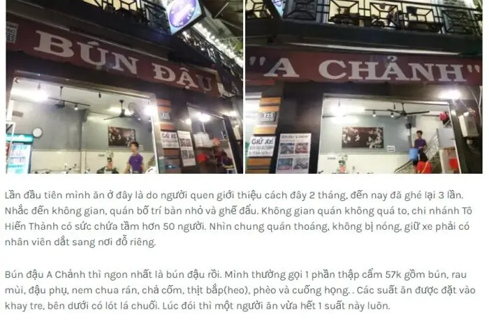 Danh Sách Đầy Đủ Các Chi Nhánh Bún Đậu A Chảnh Tại Tp Hcm – Địa Chỉ, Giờ Mở Và Món Đặc Trưng