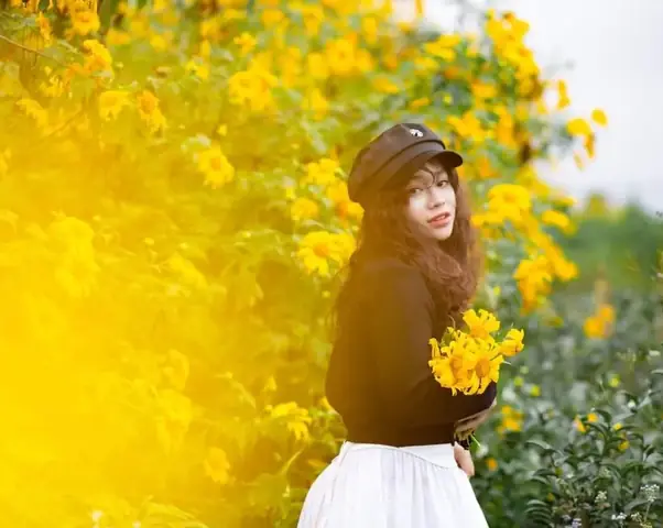 Gợi Ý Phối Đồ Và Tạo Dáng Chụp Ảnh Cùng Hoa Dã Quỳ Cho Bạn Trẻ Sống Ảo