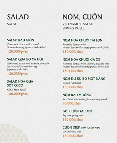 Địa Chỉ, Thực Đơn Và Đánh Giá Coco Á – Nhà Hàng Lê Đại Hành, Hà Nội