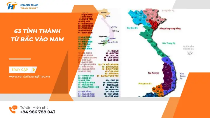 Tổng Hợp Danh Sách 63 Tỉnh Thành Việt Nam Từ Bắc Vào Nam Và 34 Đơn Vị Sau Sáp Nhập