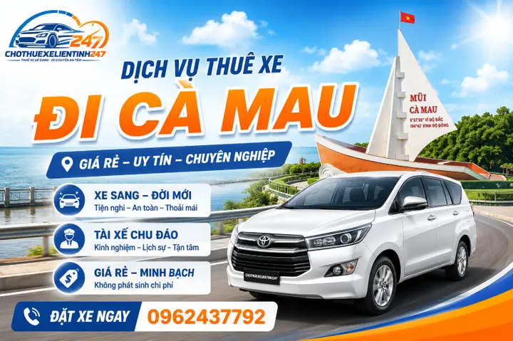 Tổng Hợp Dịch Vụ Thuê Xe Ở Cà Mau: Địa Chỉ Cho Thuê Xe Máy Và Ô Tô Tự Lái Uy Tín