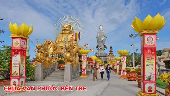 Hướng Dẫn Đường Đi Chùa Vạn Phước Bến Tre Chi Tiết Cho Người Muốn Viếng Thăm