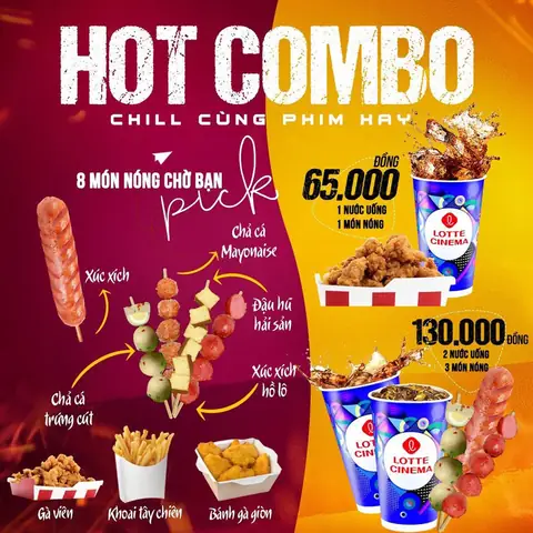Cập Nhật Bảng Giá Đồ Ăn Và Combo Tại Lotte Cinema Mới Nhất