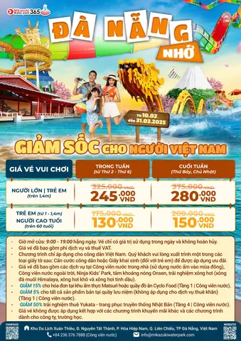 Cập Nhật Giá Vé Công Viên Nước Đà Nẵng Mới Nhất Tại Mikazuki Water Park 365 Cho Du Khách
