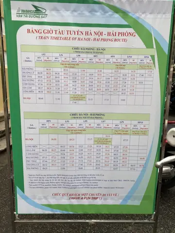 Tra Cứu Bảng Giờ Tàu Từ Ga Hà Nội Đi Hải Phòng Mới Nhất: Lịch Trình Chi Tiết & Giá Vé