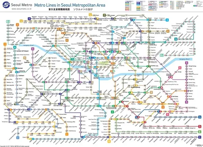 Hướng Dẫn Chi Tiết Về Hệ Thống Tàu Điện Ngầm Ở Hàn Quốc Cho Du Khách: Từ Metro Seoul Đến Cách Đọc Bản Đồ Hướng Dẫn Chi Tiết Về Hệ Thống Tàu Điện Ngầm Ở Hàn Quốc Cho Du Khách: Từ Metro Seoul Đến Cách Đọc Bản Đồ