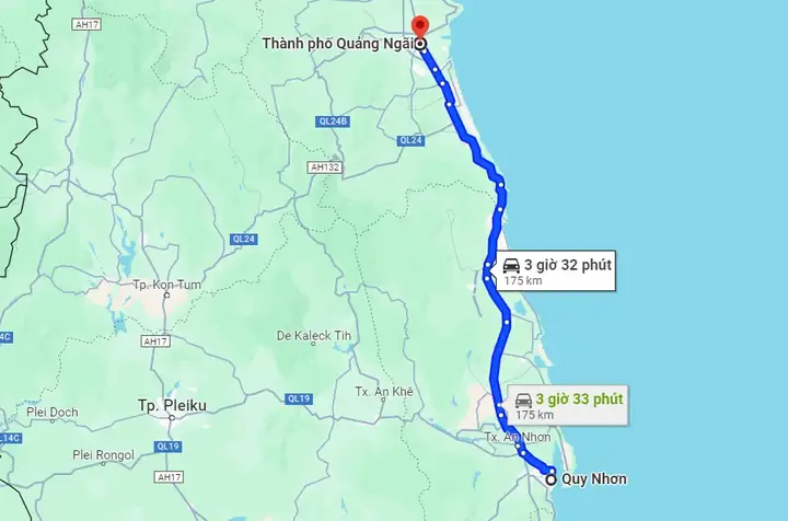Khoảng Cách Từ Kon Tum Đi Quảng Ngãi Bao Nhiêu Km Theo Đường Bộ Và Các Tuyến Chính