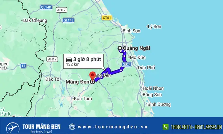 Khoảng Cách Từ Kon Tum Đi Quảng Ngãi Bao Nhiêu Km Theo Đường Bộ Và Các Tuyến Chính