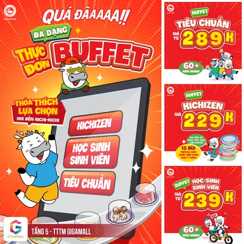 Cập Nhật Bảng Giá Buffet Lẩu Băng Chuyền Kichi Kichi Theo Từng Gói Và Khu Vực