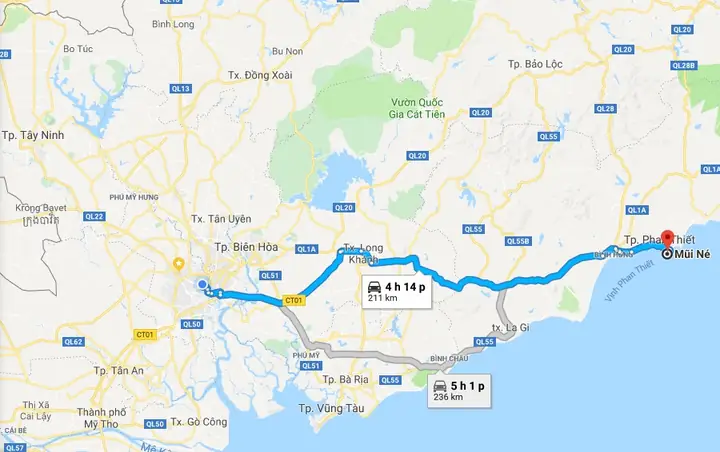 Sài Gòn Đi Phan Thiết Mất Bao Lâu? Cập Nhật Thời Gian Theo Từng Phương Tiện Di Chuyển
