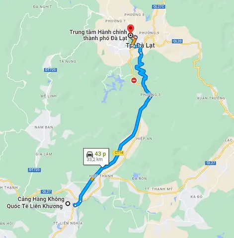 Cách Di Chuyển Từ Sân Bay Đà Lạt (liên Khương) Vào Trung Tâm Thành Phố