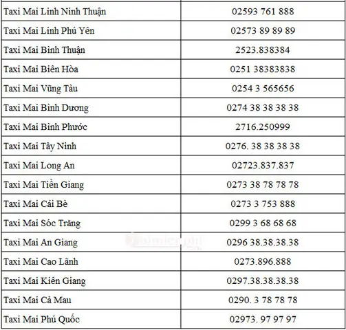 Tổng Hợp Số Điện Thoại Taxi Mai Linh Cao Lãnh Và Các Hãng Xe Khác Tại Đồng Tháp