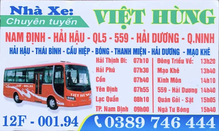 Cập Nhật Số Điện Thoại Nhà Xe Việt Hưng Hải Dương Và Hotline Đặt Vé