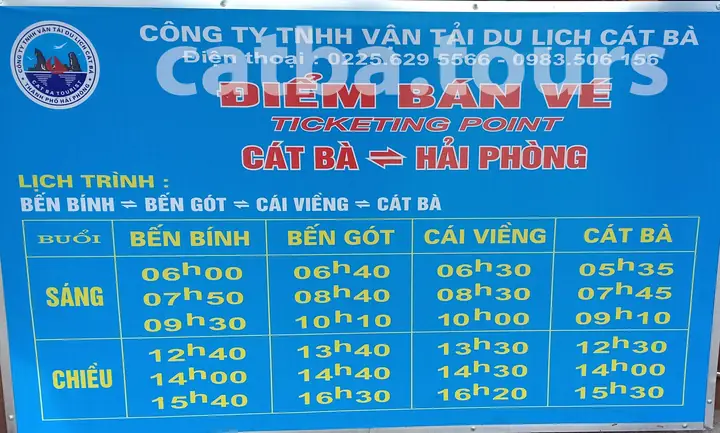 Số Điện Thoại Phà Cát Bà: Cập Nhật Liên Hệ Bến Phà Đồng Bài, Gót Và Tuần Châu
