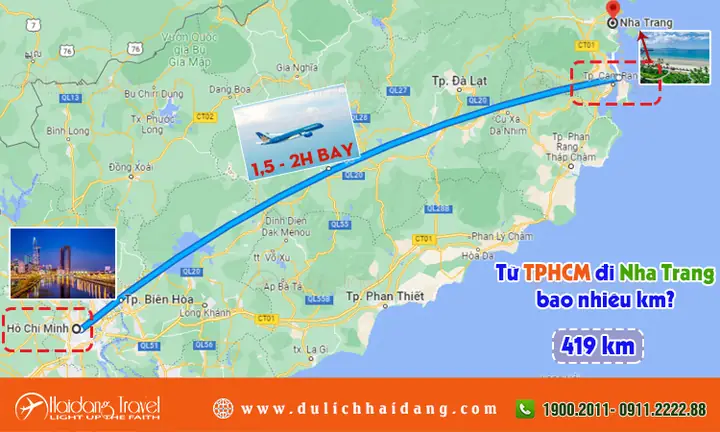 Khoảng Cách Tp.hcm Đi Nha Trang Bao Nhiêu Km? Cập Nhật Theo Đường Bộ Và Hàng Không